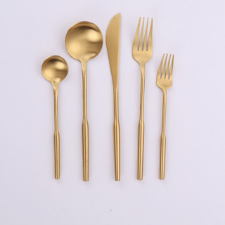 Vikko Dine - Arlington, Brushed Full Gold, 18/10 Flatware (Service for 4)