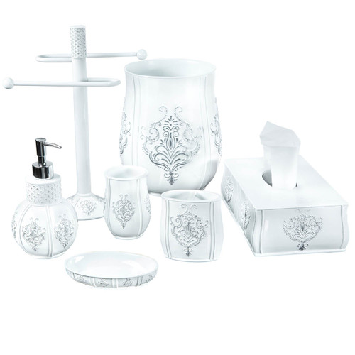 Creative Scents Vintage White Bath Accessories