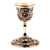 Jeweled Brown Kiddush Cup with Coaster