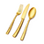 Paris Hammered Gold Flatware Set