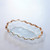 Annie Glass Ruffle Large Shallow Oval Bowl - Gold