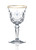 Siena Water Glass with Gold Band (Set of 4) by Lorren Home Trends