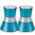 Turquoise Anodized Aluminum Tea Light Holder (Set of 2)