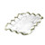 Annie Glass Ruffle Bread Basket- Platinum 
