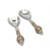 Julia Knight Peony Salad Server Set- Toffee