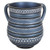 Blue Striped Polyresin Washing Cup 