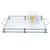 Classic Glass Serving Tray w/ Chrome Border (T750)