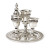 Silverplate Havdalla Set- Stripes (HV-X1550)