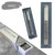 Lucite Mezuzah Case - Grey