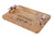 Yair Emanuel Wood Challah Board w/ Metal Cylinder Handles (EM-CBC)