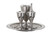 Pewter Havdalah Set w/ Glass Inserts (I152)