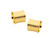 Napkin Rings Metallic Lined Gold (Set Of 6)