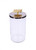 Classic Touch Glass Canister With Mosaic Handle 