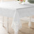 Flower Bow Damask Tablecloth Vintage Lace Design