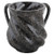 Spiral Design Washing Cup Mock Marble Black