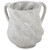 Spiral Design Washing Cup Mock Marble White