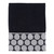 Dotted Circles Black Bath Towel