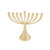 Twist Menorah Goldtone