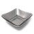 Hammered Titanium-Plated Porcelain Square Bowl, Silver