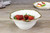 White Gold Bead Medium Bowl