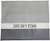 Three-Tone Stripe Challah Cover Grey
