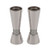Emanuel Hammered Candlesticks with Silver Metal Cutout