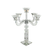Crystal Candelabra square design 5 arm Clear