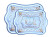 Hadad Brothers Challah Tray Spirulina White Wood Combined With Gold