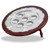 Hazorfim Wood & Silver Seder Plate On Legs