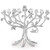 Lenox Pomegranate Metal Menorah