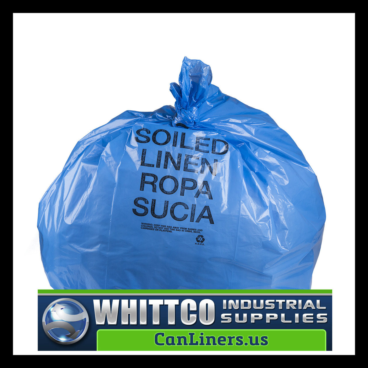 BR3043XHVB BLUE LLDPE Healthcare Trash Bags Inteplast Bags