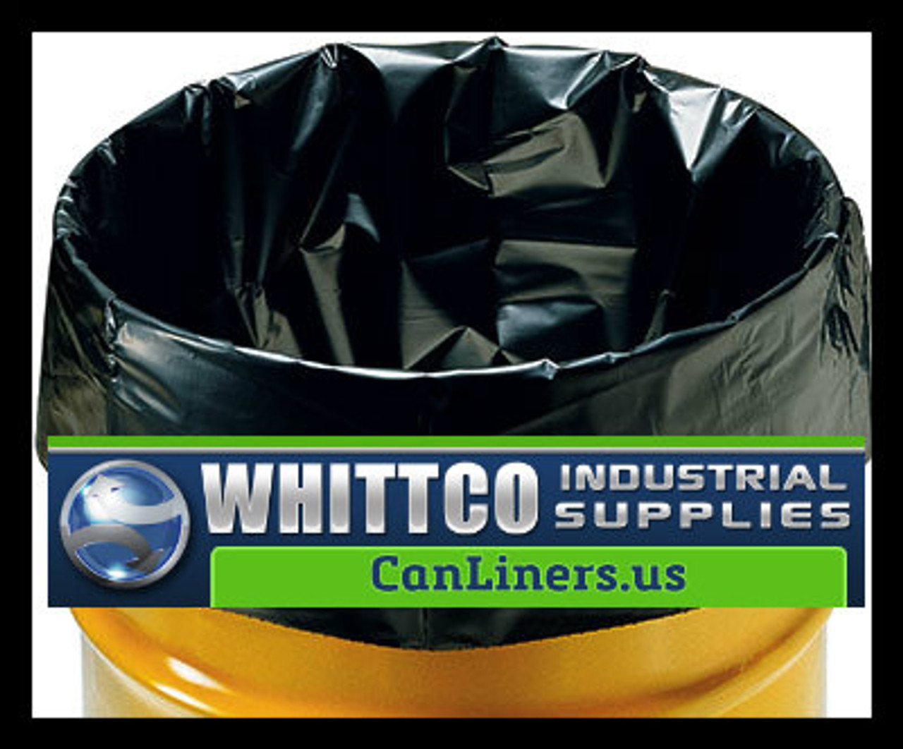 Plastic Trash Bags, 55 Gallon, 6.0 mil, Black, Contractor Grade, Roll/50