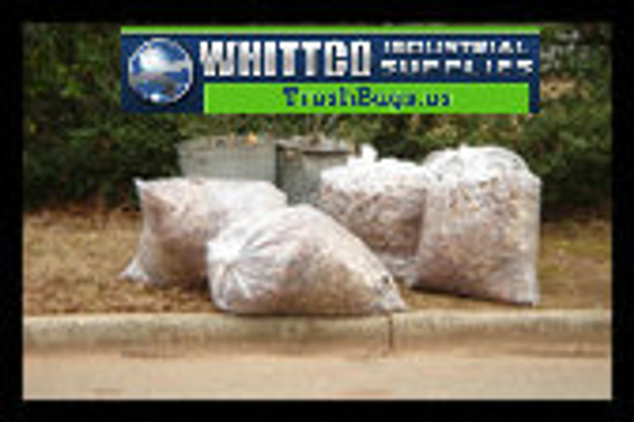 Husky 39 Gallon Lawn Trash Bags Clear