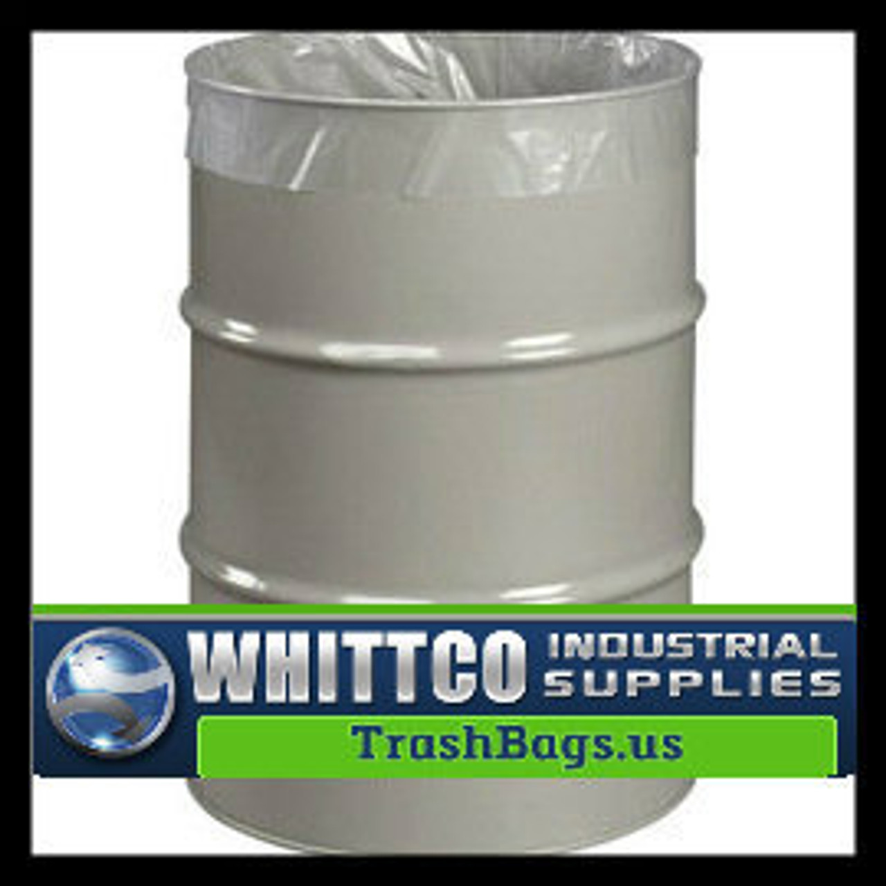 Black LDPE Drum Liners 38 x 65 x 6 Mil Case:50 55-60 Gallons