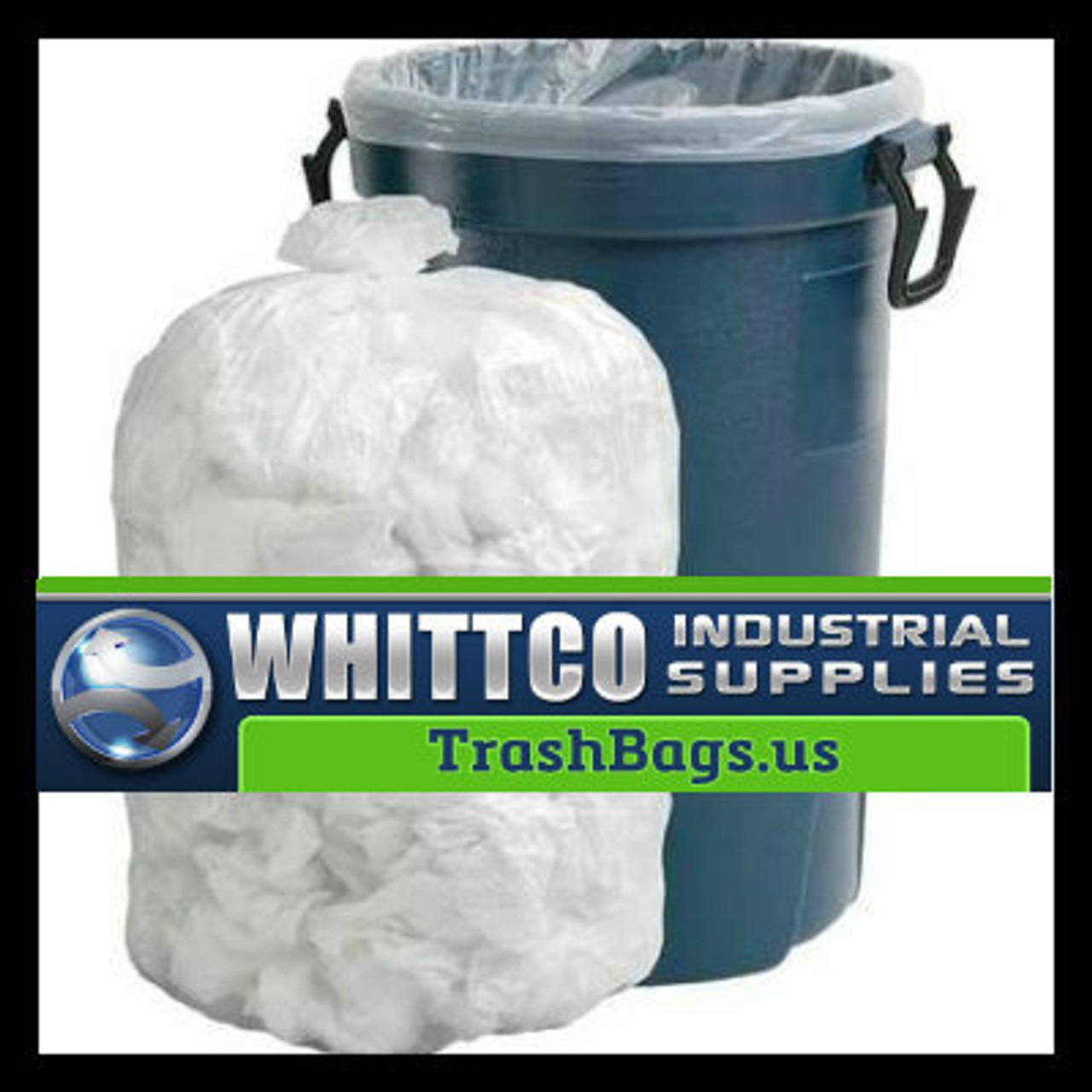 33 Gallon 33x39 2.0 mil. LLD Colored Trash Bags Can Liners