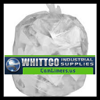 L30366CR trash bags clear and black can liners WHITTCO Industrial supplies