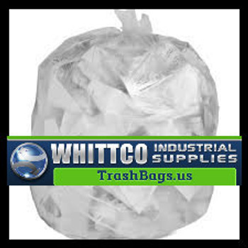 Commercial trash bags 55 gallon 39x48 1.3 mil case of 100