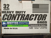 Contractor bags 3 Mil Heavy Duty 32 count #HK42WC032B-WHITTCO