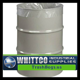 Drawstring Drum liners 55 gallon clear 35.5x42.5