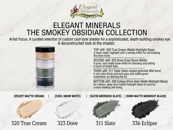 The Smokey Obsidian Collection — Mineral Eye Shadow Quad