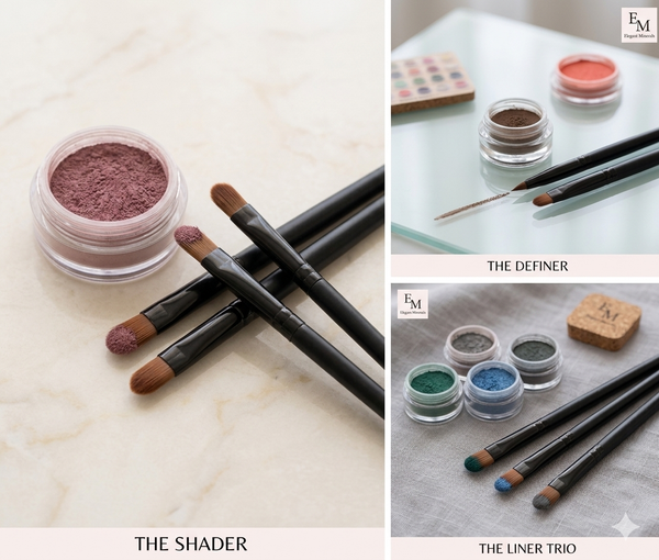 Flat Round Vegan Multi-purpose Lip Brush