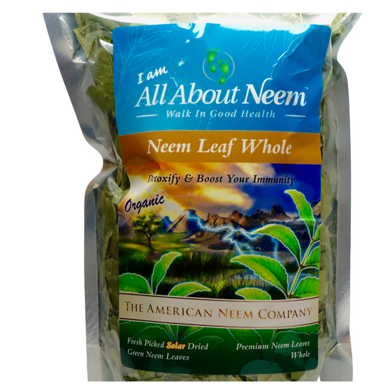 Whole Neem leaves Wild Harvested and Slow Dried Under Shade (5 oz) Premium for Tea as a Natural Detox 