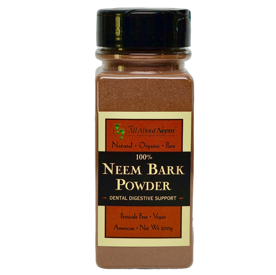 Neem Neem BARK POWDER Organic 6 Oz Shaker Bottle Use This to Sprinkle on Dog food