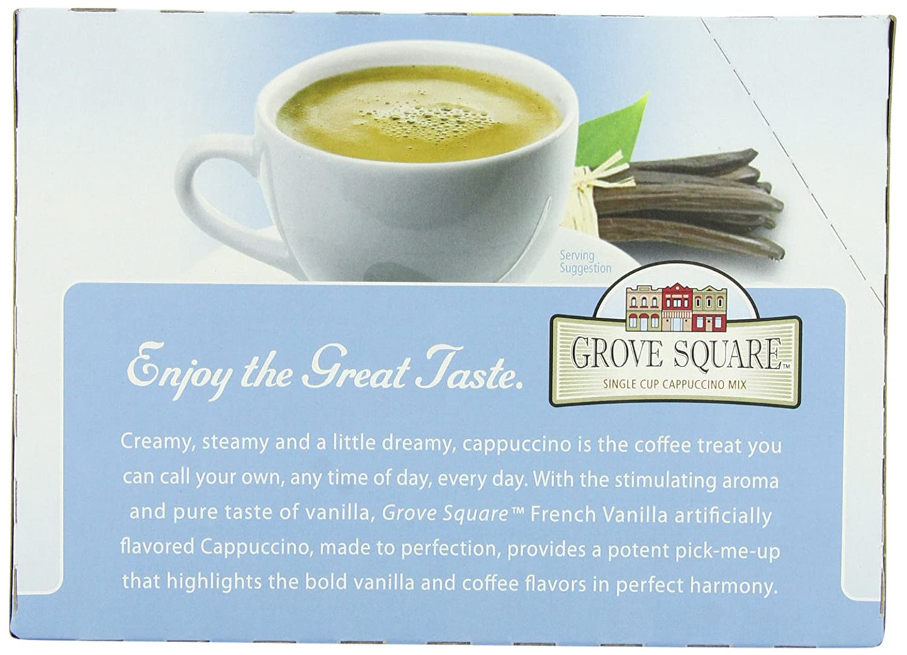  Grove Square Cappuccino Pods, French Vanilla, Single Serve, 50  Count (Pack of 1) - Packaging May Vary : Grocery & Gourmet Food