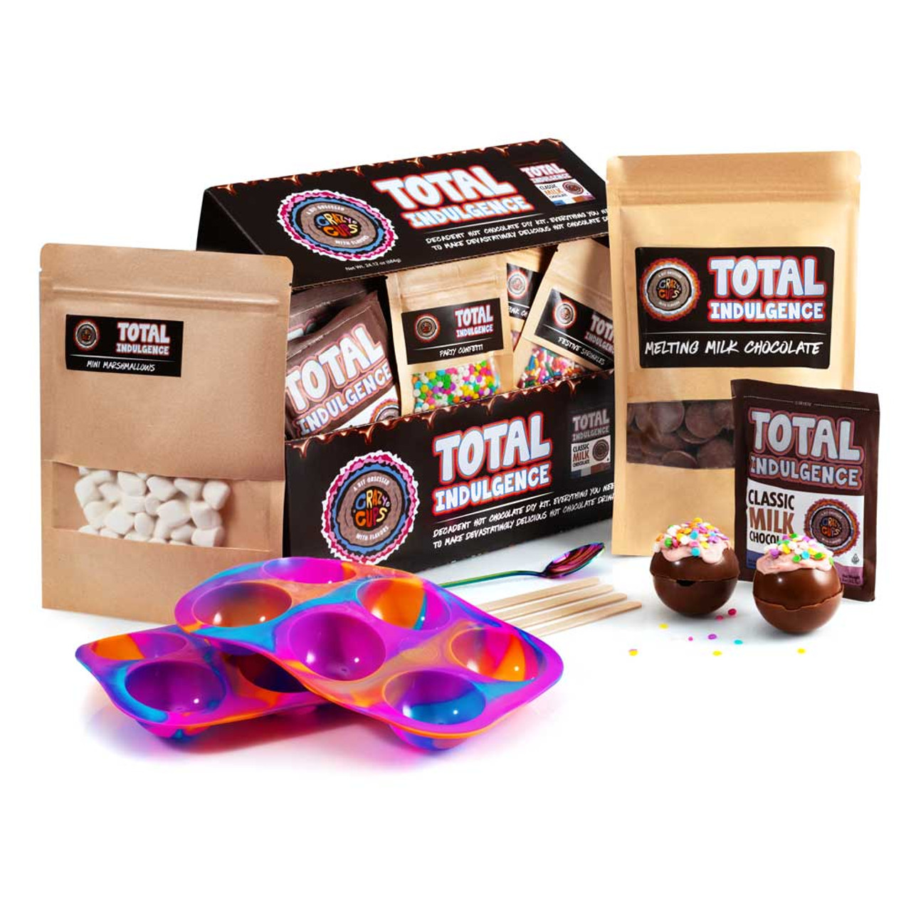Limited Edition Hot Chocolate Bomb DIY Kit - Makes 12 Bombs - Crazy Cups