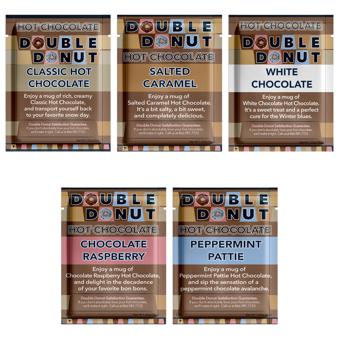 Hot Chocolate Instant Mix Packets By Double Donut