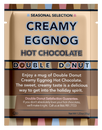Creamy Eggnog Hot Chocolate Mix Packets