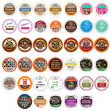 Coffee, Hot Chocolate, Tea, and Cider Mixed Single-Serve Cups Variety Pack Sampler