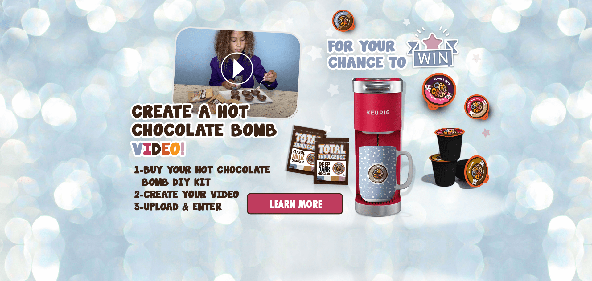 Crazy Cups Hot Cocoa Bar Supplies Kit, Limited Edition Hot