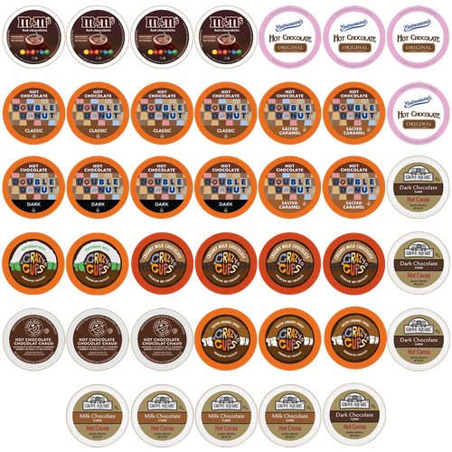Hot Chocolate Single-Serve Cups Variety Pack Sampler